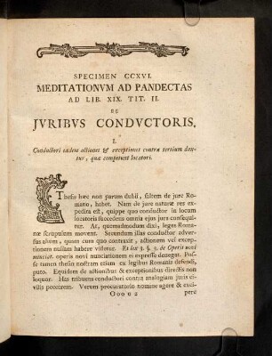 659-672, Sp. 216. De Juribus conductoris