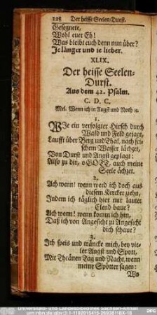XLIX. Der heisse Seelen-Durst.