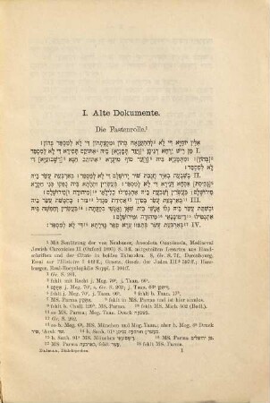 Aramäische Dialektproben : Lesestücke zur Grammatik des jüdisch-palästinischen Aramäisch zumeist nach Handschriften des Britischen Museums ; mit Wörterverzeichnis