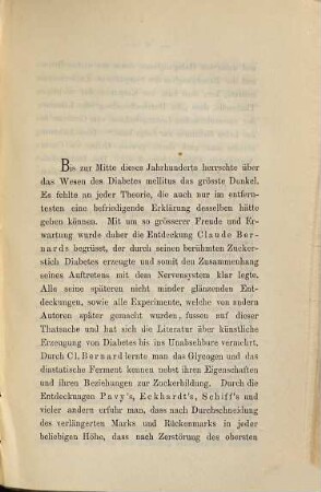 Künstlicher Diabetes durch centralen Vagusreiz : Greissw. Inaug. Diss.