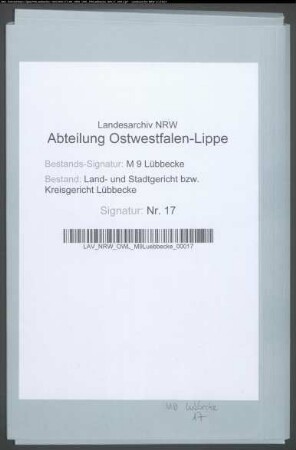 Atteste über die Eintragung der an Kirchen, Pfarreien und Küstereien im Gerichtsbezirk Lübbecke geleisteten Prästationen in das Hypothekenbuch