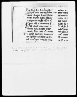 Lectionarium officii — Initiale Q, Folio 92 verso