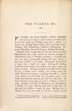 Two of the Saxon chronicles parallel : with supplementary extracts from the others ; a revised text, I