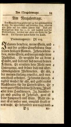 Am Neujahrstage
