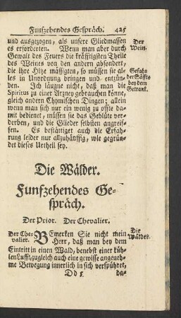 Funfzehendes Gespraech.