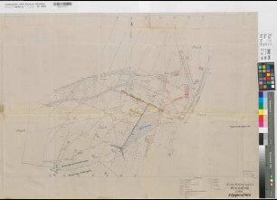 Kleinenbremen (Porta Westfalica) Grube Wohlverwahrt Grundriß und Klippenflöz 1936 1 : 1000 70 x 90 Pause mit Einzeichnung Bergämter Nr. 5056