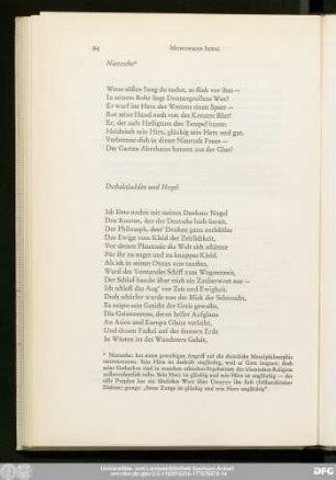 Dschalaladdin und Hegel
