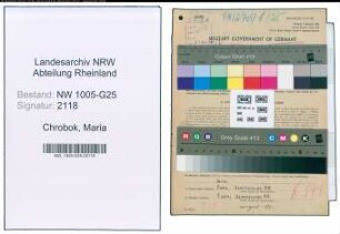 Entnazifizierung Maria Chrobok , geb. 23.02.1910 (Kaufmann)