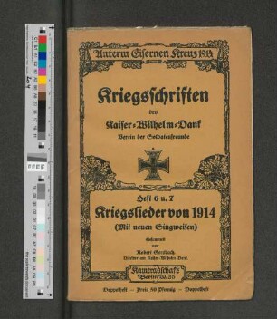 Kriegslieder von 1914 : (mit neuen Singweisen)