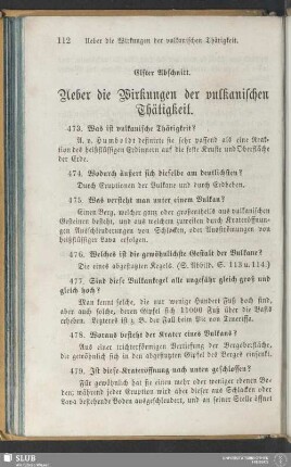 Elfter Abschnitt. Ueber die Wirkungen der vulkanischen Thätigkeit
