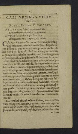Caspar Ursinus Velius