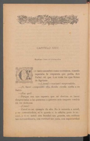 Capítulo XXIV - Hablar con el corazón