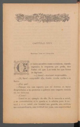 Capítulo XXIV - Hablar con el corazón