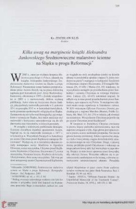 69: [Rezension von: Aleksander Jankowski, Średniowieczne malarstwo ścienne na Śla̜sku u progu reformacji]