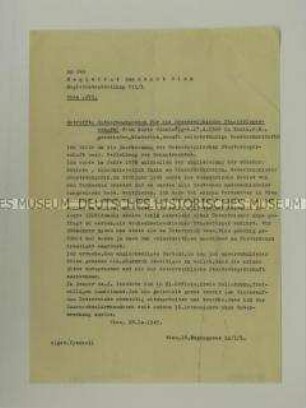 Maschinenschriftlicher Antrag auf die österreichische Staatsbürgerschaft - Familienkonvolut