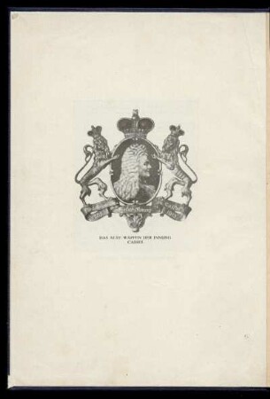 Das alte Wappen der Innung Cassel
