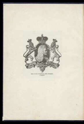 Das alte Wappen der Innung Cassel
