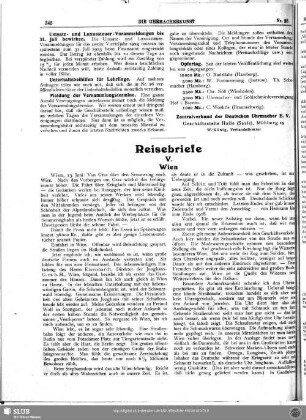 Reisebriefe (V) : Wien
