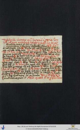 Eingebundener Zettel mit handschriftlichen Ergänzungen