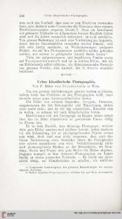 Ueber künstlerische Photographie