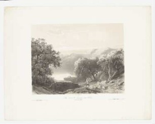 Souvenir du lac d’Albano, Blatt 4 der Folge "Sites variés de paysages par Calame"