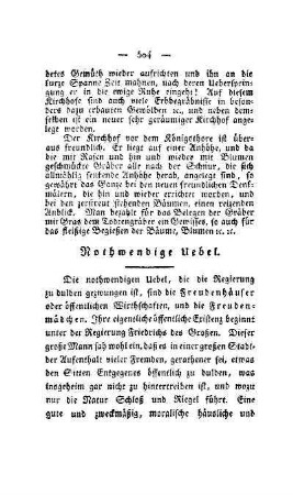 Nothwendige Uebel