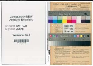 Entnazifizierung Karl Waimann , geb. 26.02.1898 (Steiger)
