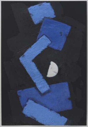 Aufsteigendes Blau mit Mond