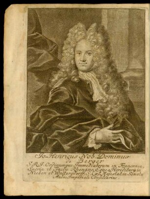 Jo. Henricus Nob. Dominus de Berger