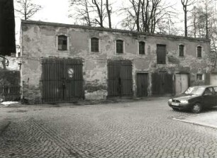 Radeberg, August-Bebel-Straße 3. Wohnhaus (vor 1900). Hinterhaus