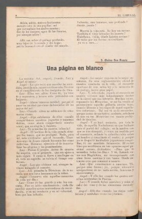Una página en blanco