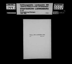 Krankenanstalten, OA Welzheim