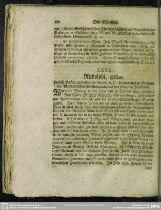 LXXX. Rudolphi, Caspar