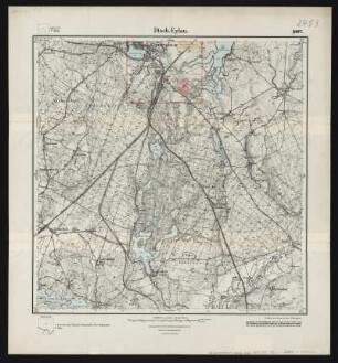 Messtischblatt [2483] = 1087 : Deutsch-Eylau, 1928 : Messtischblatt [2483] = 1087 : Deutsch-Eylau. - Aufn. 1912, einz. Nachtr. 1928. - [Berlin] : Reichsamt für Landesaufnahme, 1928. - 1 Kt. : zweifarb.