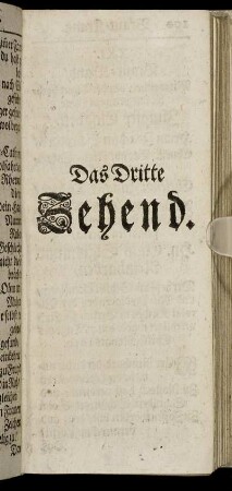 Das Dritte Zehend.