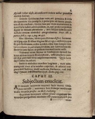 Caput II. Subjectum enucleat.