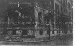 Das beschädigte Berliner Polizeipräsidium