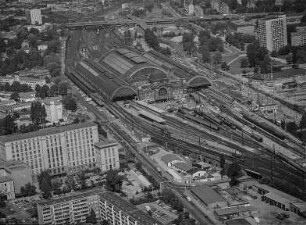 Dresden, Hauptbahnhof, Luftbild