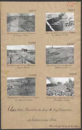 In Galizien und Polen: Von den Russen angezündete Ortschaft Brodiatyn 26.08.1915