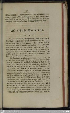 Achtzehnte Vorlesung