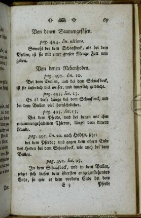 Von denen Saamengefäsen. - Von denen Nebenhoden.