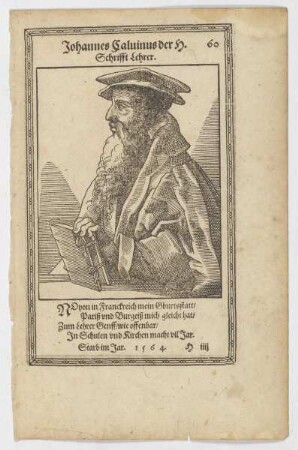 Bildnis des Johannes Caluinus
