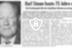 [Name maskiert] heute 75 Jahre alt