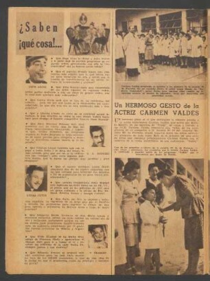 Un hermoso gesto de la actriz Carmen Valdés