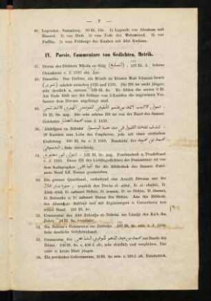 7-8, IV. Poesie, Commentare von Gedichten, Metrik