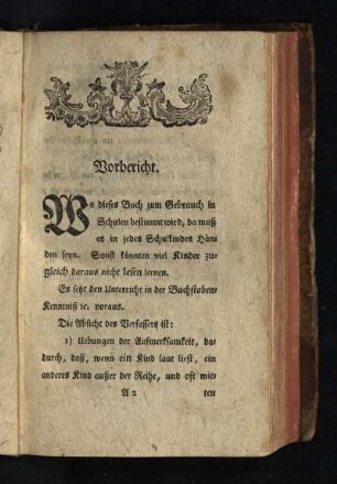 Vorbericht