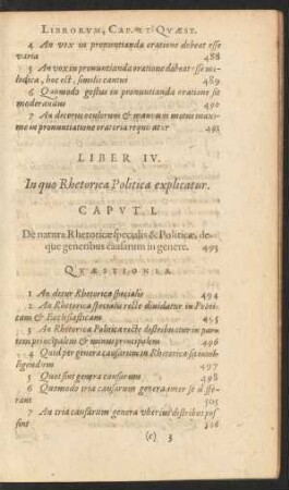 Liber IV. In quo Rhetorica Politica explicatur.
