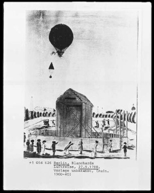 Berlin, Blanchards Luftreise, 27.09.1788