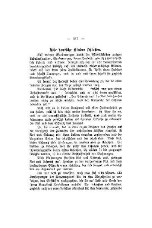 Wie deutsche Kinder schlafen