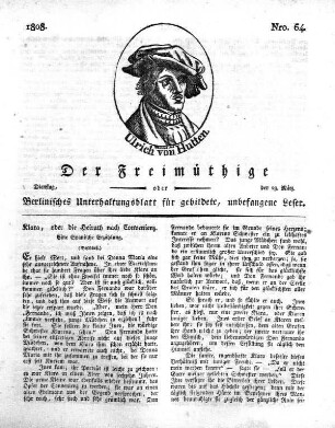 Nro. 64, Dienstag, den 29. März 1808